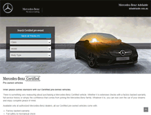 Tablet Screenshot of pre-owned.mbadelaide.com.au